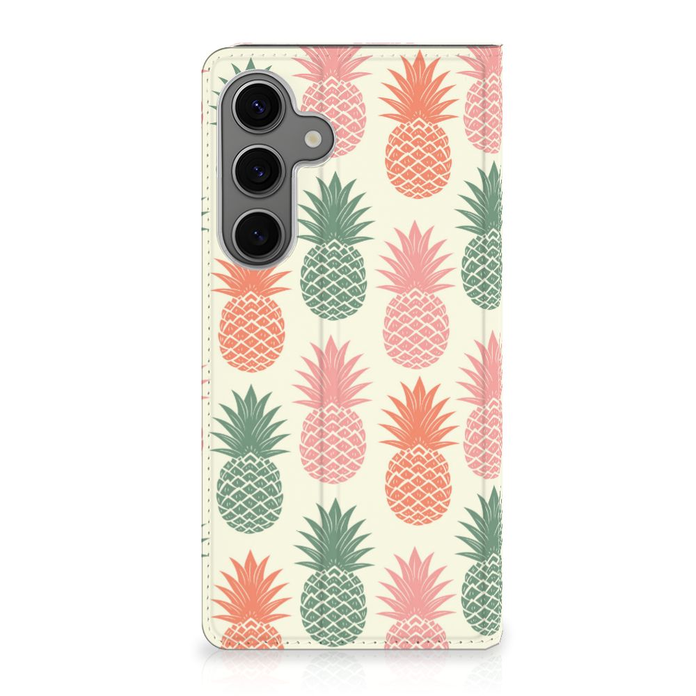 Samsung Galaxy S25 Plus Flip Style Cover Ananas ananas voorkant