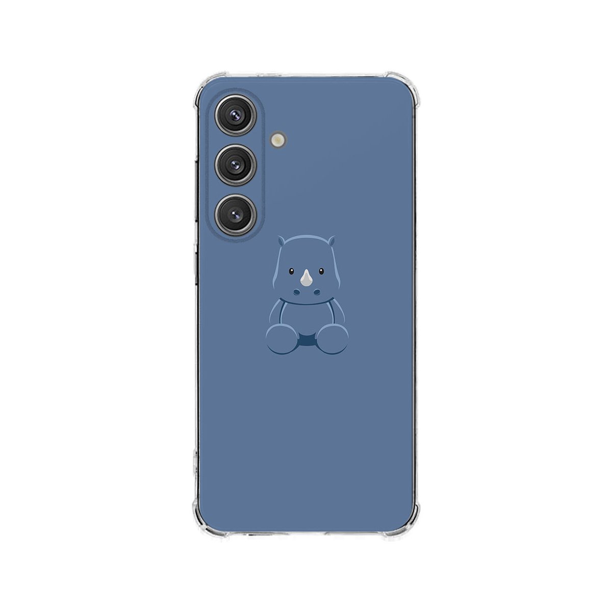Samsung Galaxy S25 Plus Hoesje Baby Rhino TPU Antishock achterkant schattige dierenontwerp