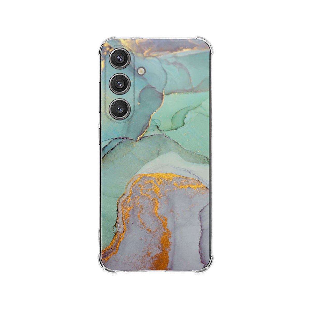 Samsung Galaxy S25 Plus Hoesje Watercolor Mix TPU Antishock achterzijde design aquarel