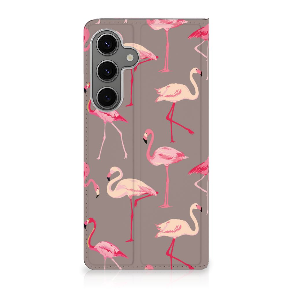 Samsung Galaxy S25 Plus Hoesje maken Flamingo hoesje flamingo design voorkant
