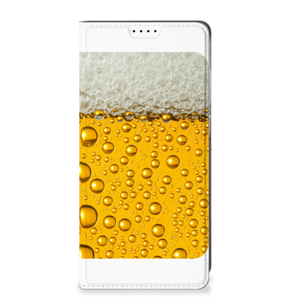 Samsung Galaxy S25 Plus Hoesje met Magneet Blokken bier font deksel design aanzicht