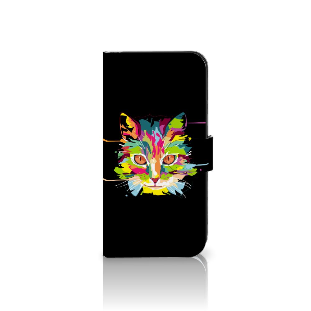 Samsung Galaxy S25 Plus Leuk Hoesje Cat Color cat kleur ontwerp voorkant