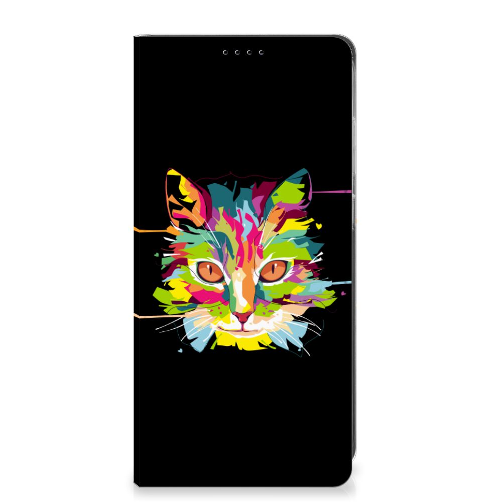 Samsung Galaxy S25 Plus Magnet Case Cat Color voorkant