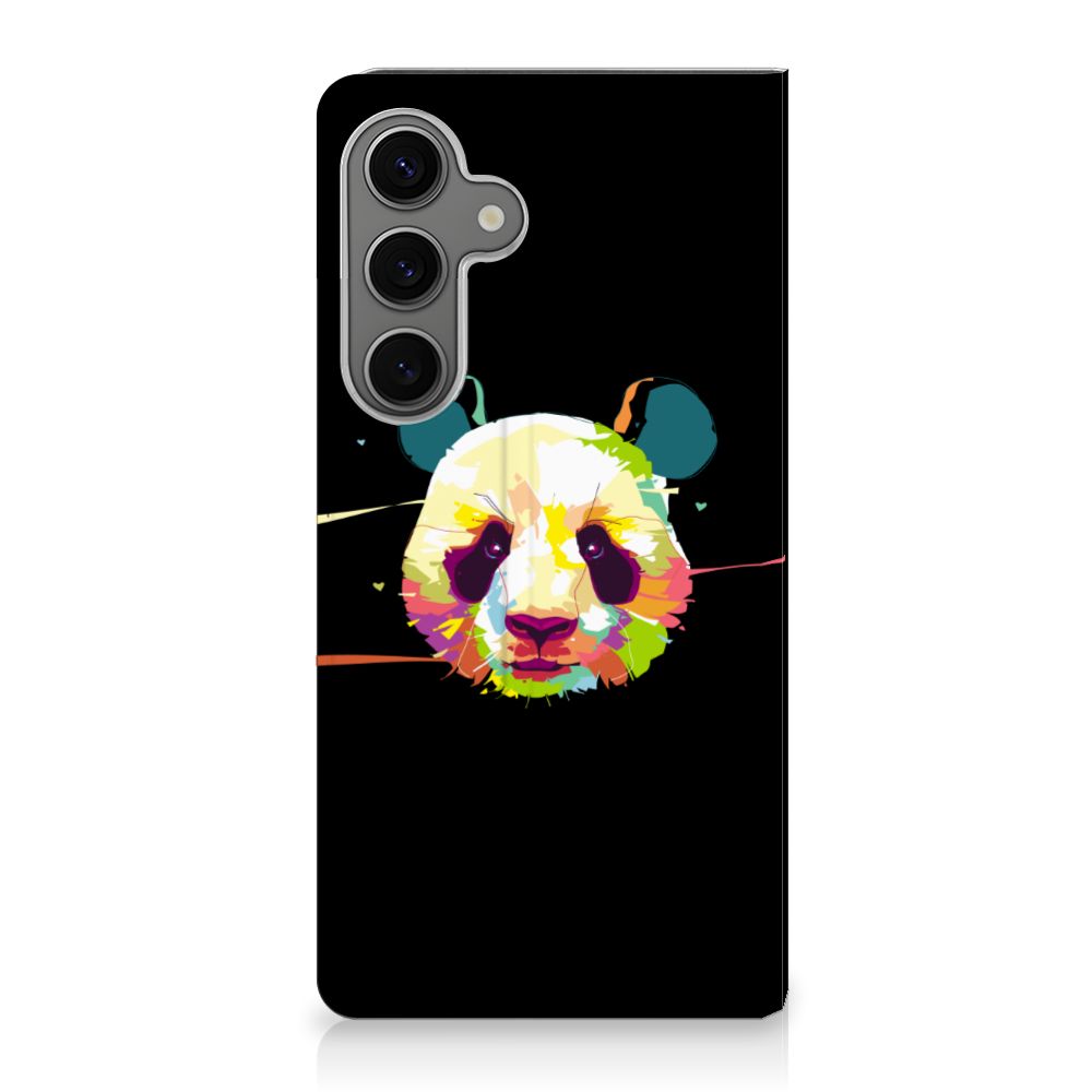 Samsung Galaxy S25 Plus Magnet Case Panda Color panda kleur voorkant