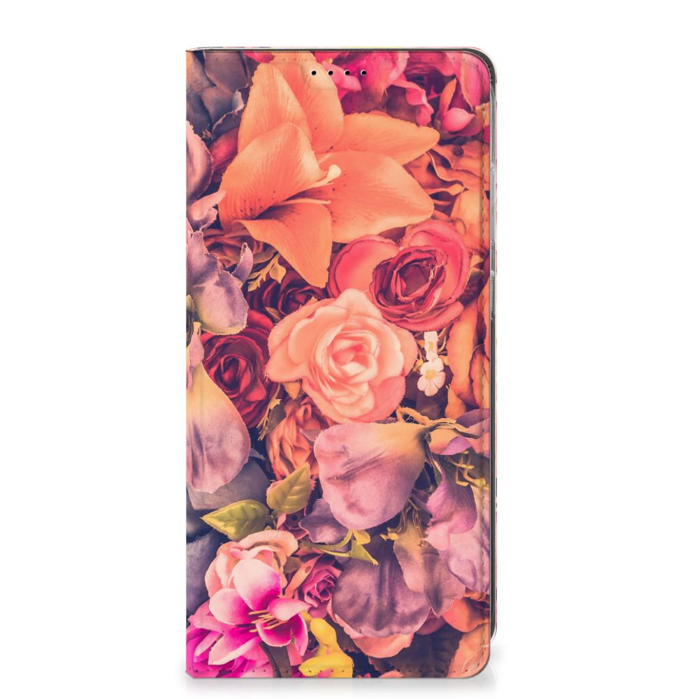 Samsung Galaxy S25 Plus Smart Cover Bosje Bloemen bloemen design voorkant