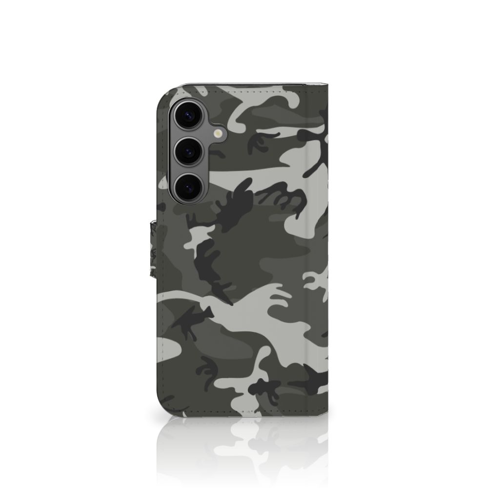 Samsung Galaxy S25 Plus Telefoon Hoesje Army Light camouflage design voorkant