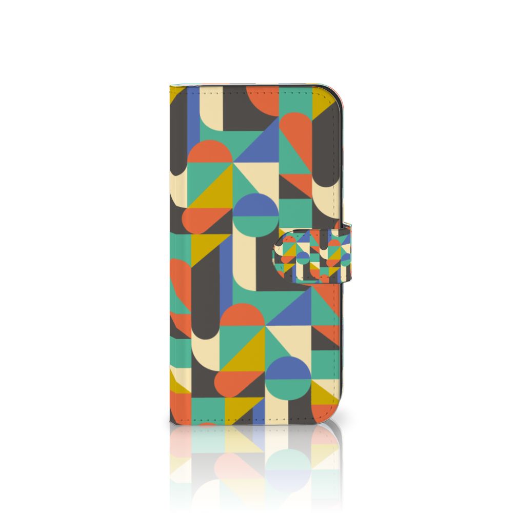 Samsung Galaxy S25 Plus Telefoon Hoesje Funky Retro geometrisch design voorkant