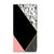 Samsung Galaxy S25 Stand Case Zwart Roze Vormen design black pink shapes aanzicht