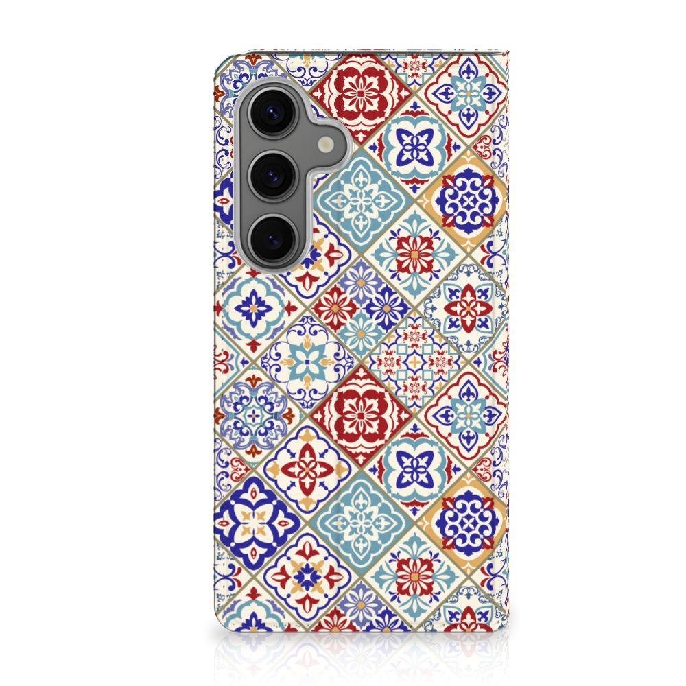 Samsung Galaxy S25 Standcase Tiles Color design tiles aanzicht