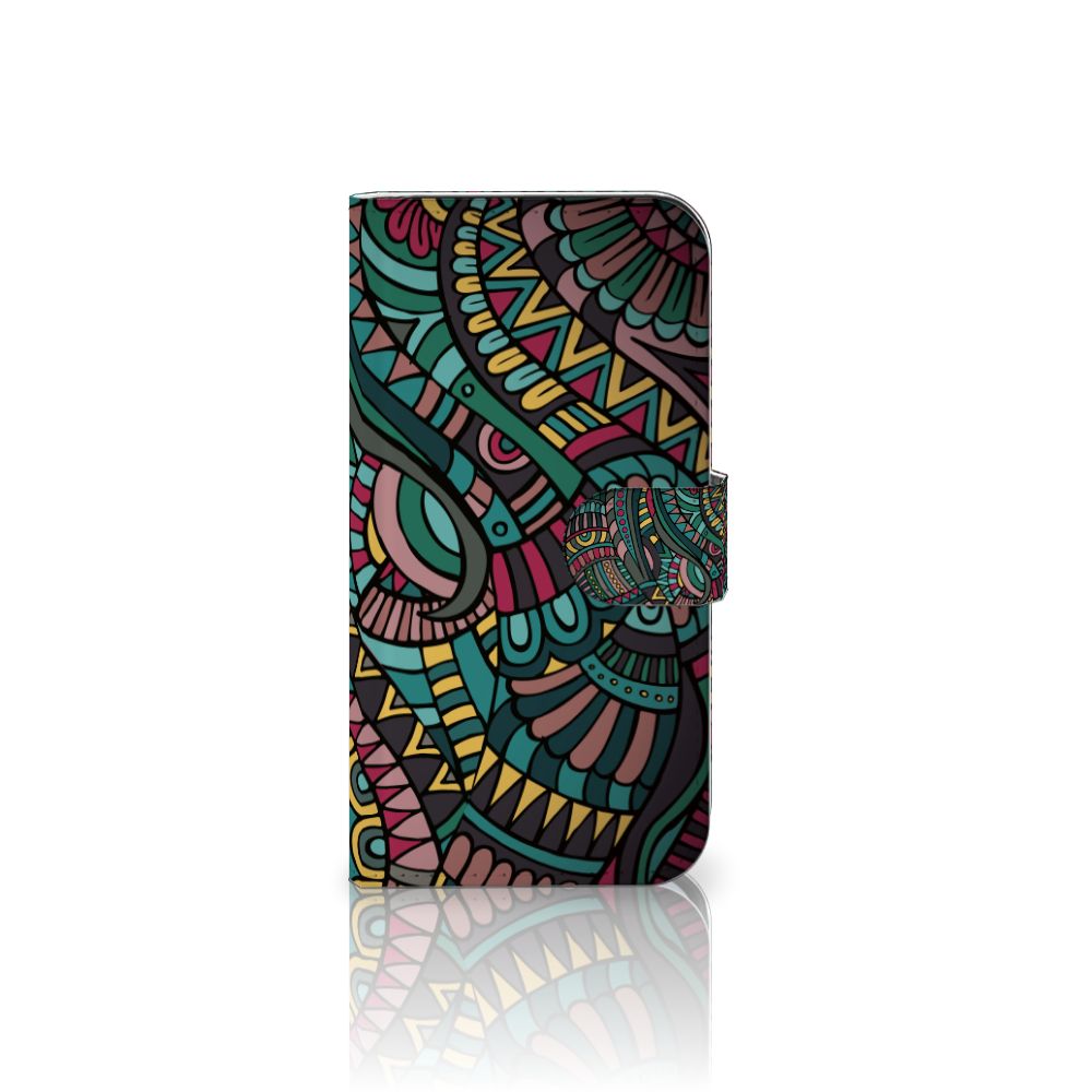 Samsung Galaxy S25 Telefoon Hoesje Aztec design Aztec voorkant