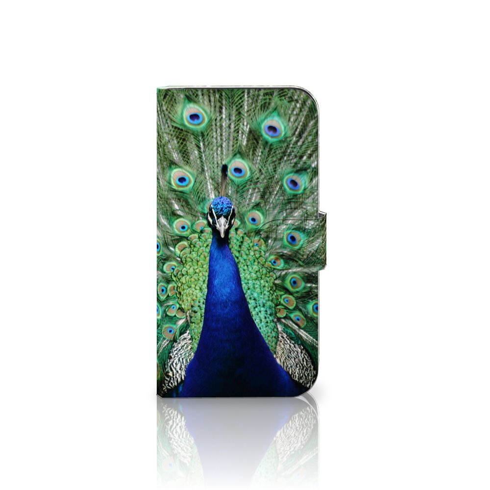 Samsung Galaxy S25 Telefoonhoesje met Pasjes Pauw voorkant