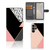 Samsung Galaxy S25 Ultra Book Case Zwart Roze Vormen bookcase geometrisch ontwerp aanzicht