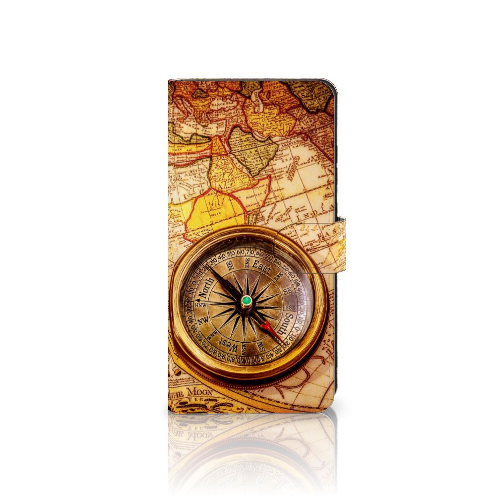 Samsung Galaxy S25 Ultra Flip Cover Kompas kompas cartografie design voorkant