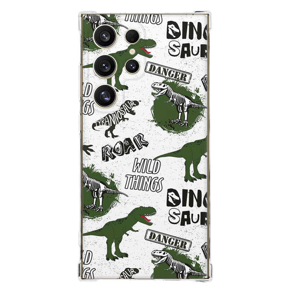 Samsung Galaxy S25 Ultra Hoesje Dinosaurus TPU Antishock voorkant ontwerp