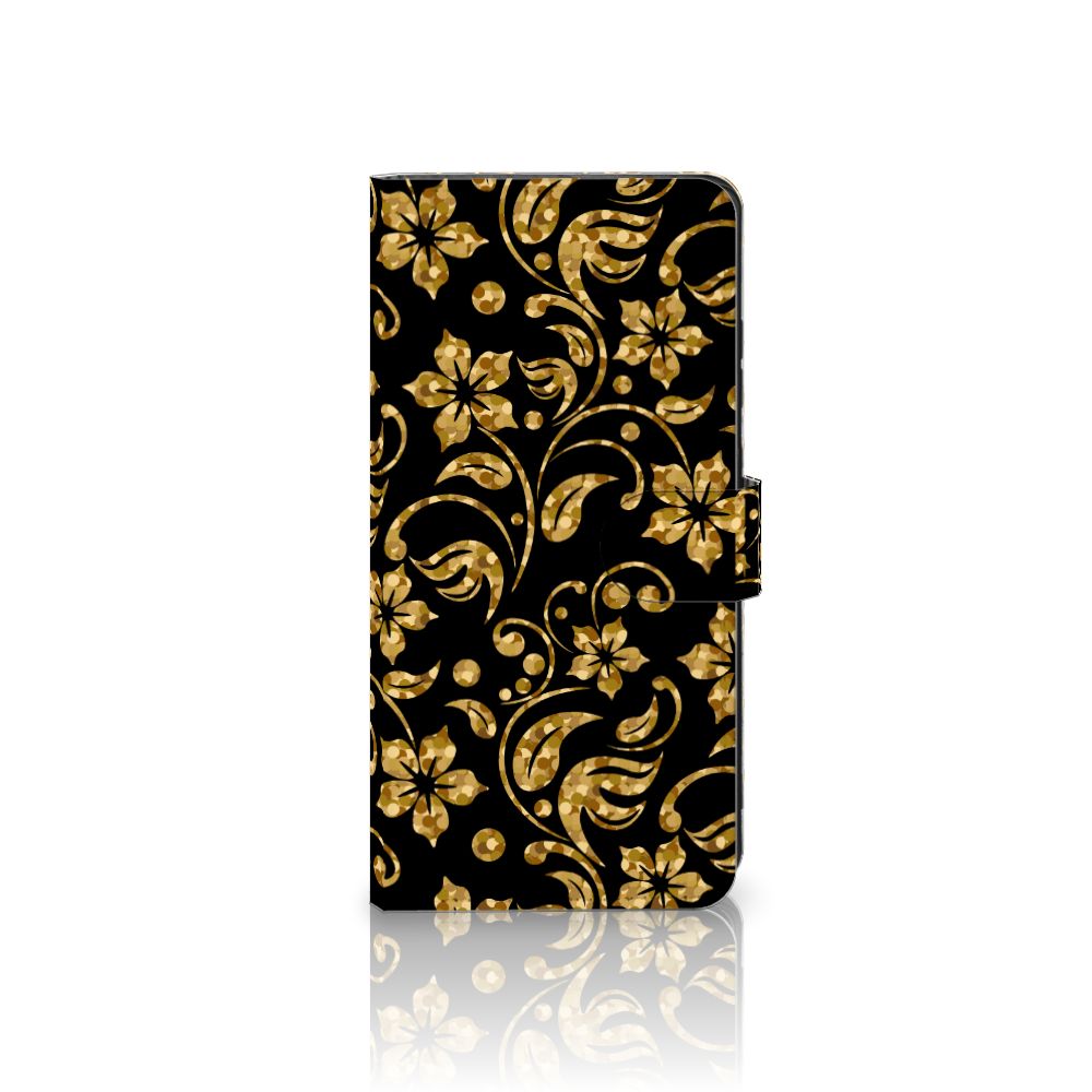Samsung Galaxy S25 Ultra Hoesje Gouden Bloemen design voorkant
