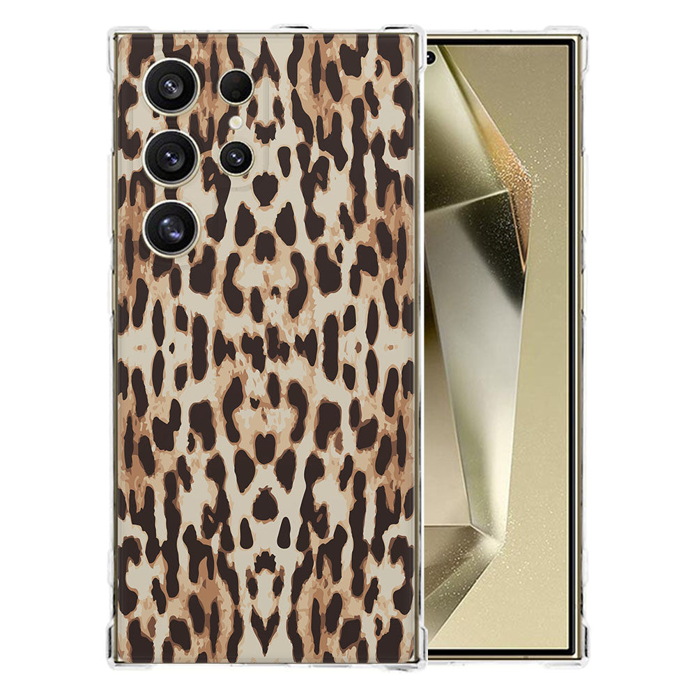 Samsung Galaxy S25 Ultra Hoesje Leopard TPU Antishock achterkant