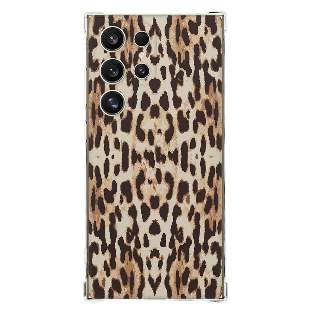 Samsung Galaxy S25 Ultra Hoesje Leopard TPU Antishock achterkant