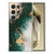 Samsung Galaxy S25 Ultra Hoesje Marmer Groen TPU Antishock design groen gouden voorkant