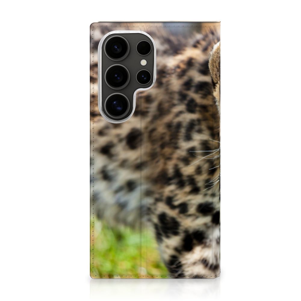 Samsung Galaxy S25 Ultra Hoesje maken Baby Luipaard ontwerpen close-up