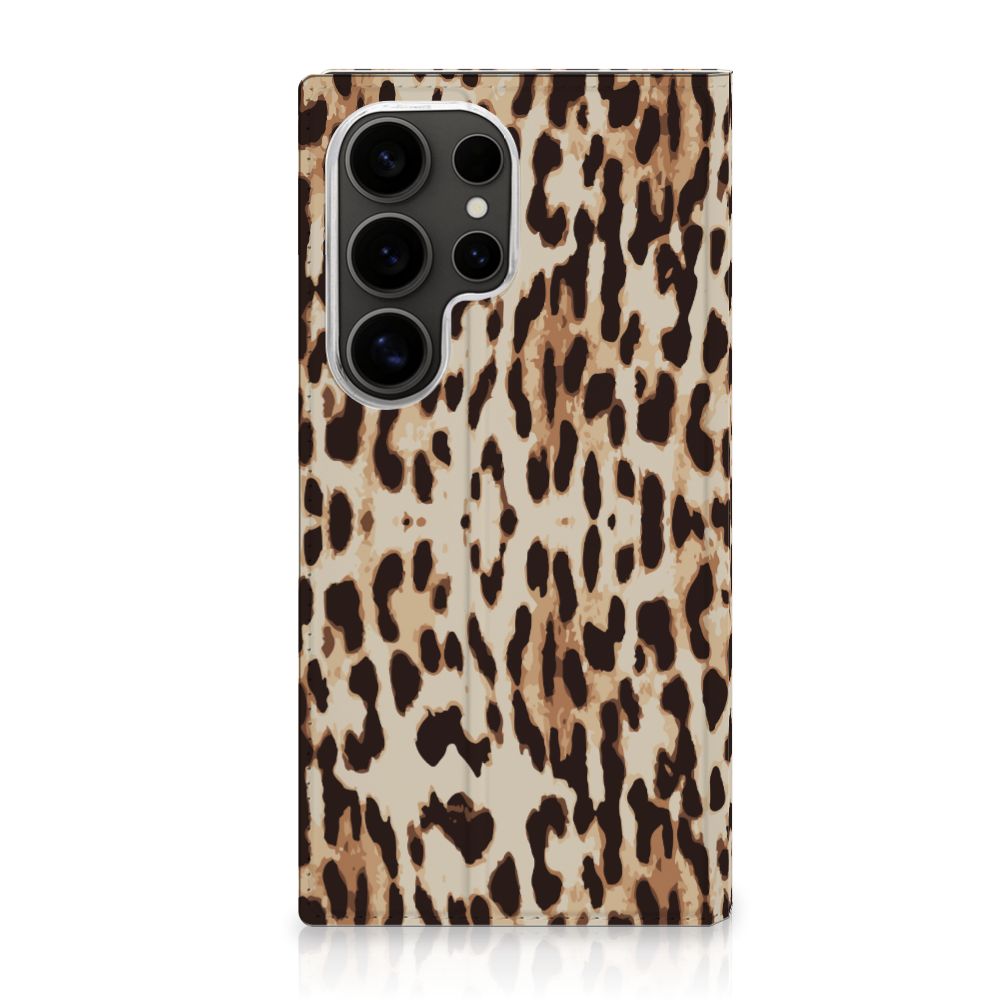 Samsung Galaxy S25 Ultra Hoesje maken Leopard hoesje luipaardprint voorkant