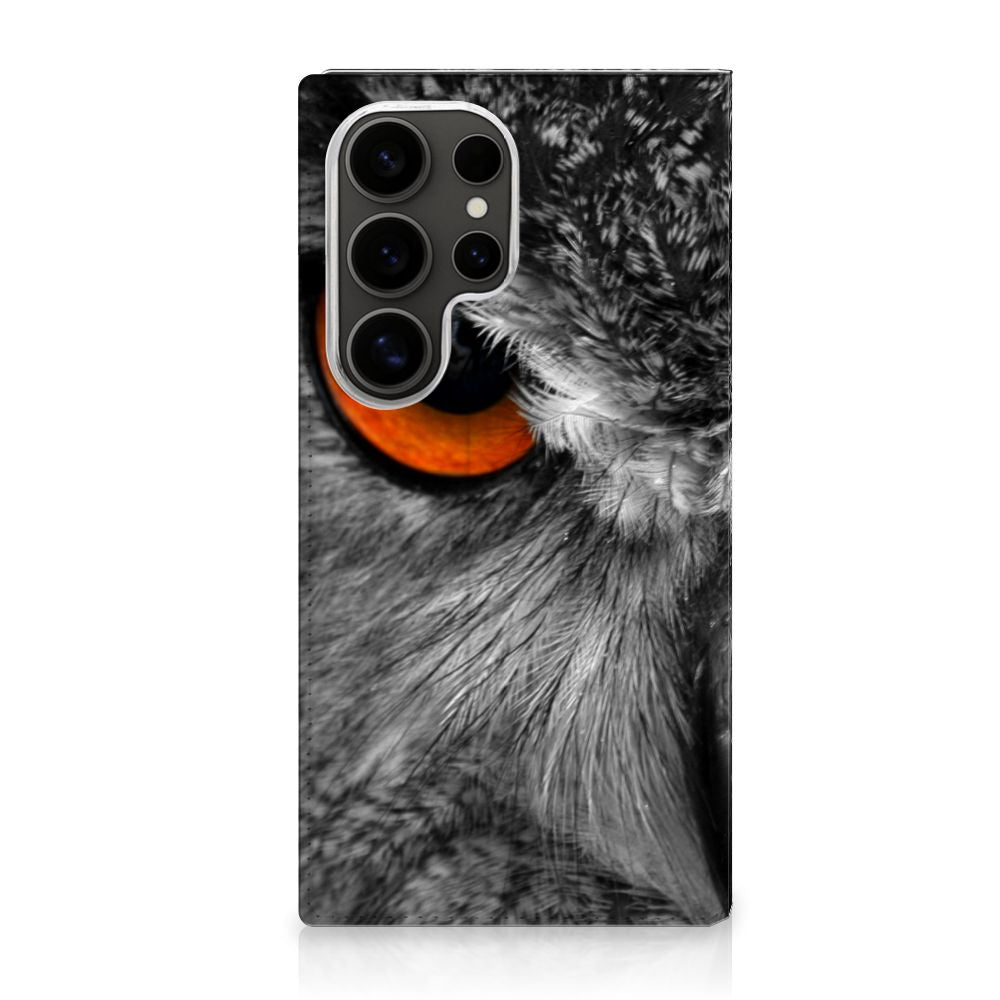 Samsung Galaxy S25 Ultra Hoesje maken Uil hoesje uil detail