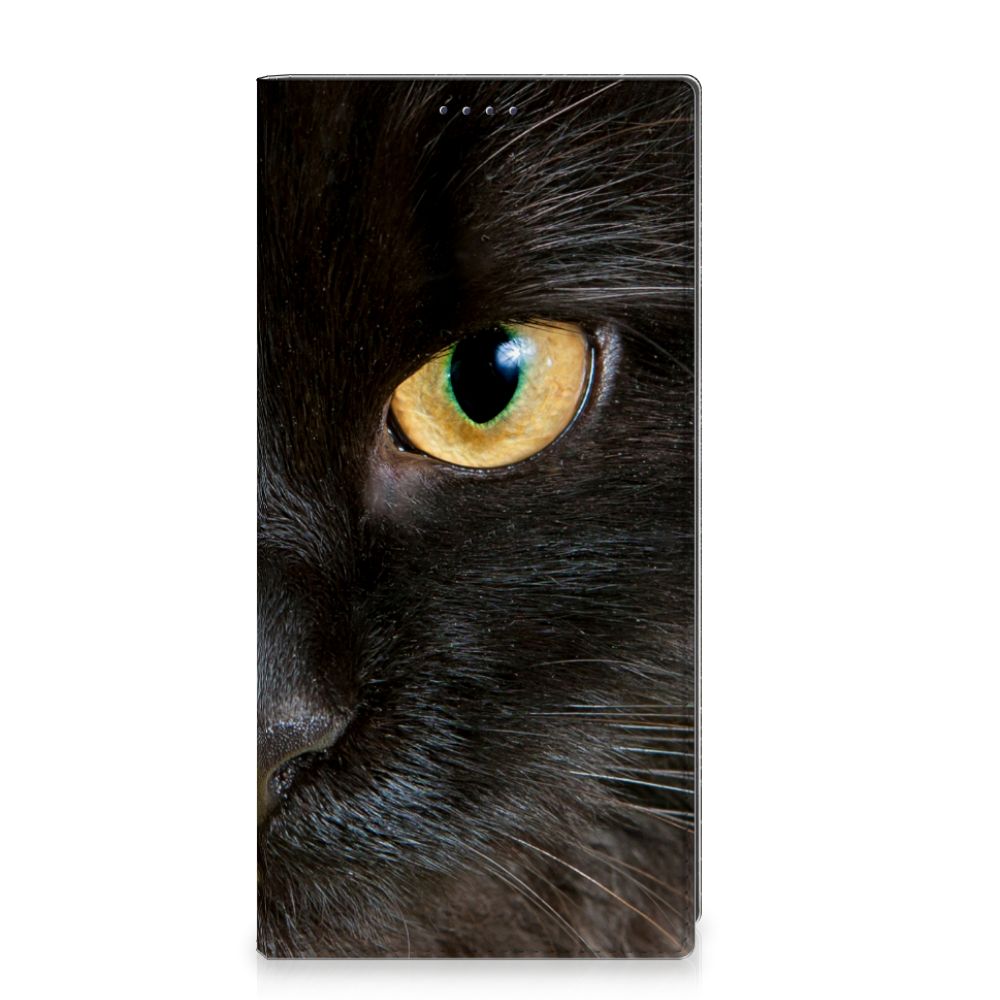 Samsung Galaxy S25 Ultra Hoesje maken Zwarte Kat design zwarte kat gezicht