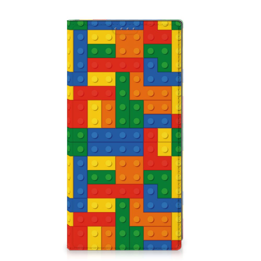 Samsung Galaxy S25 Ultra Hoesje met Magneet Blokken design Blokken vooraanzicht