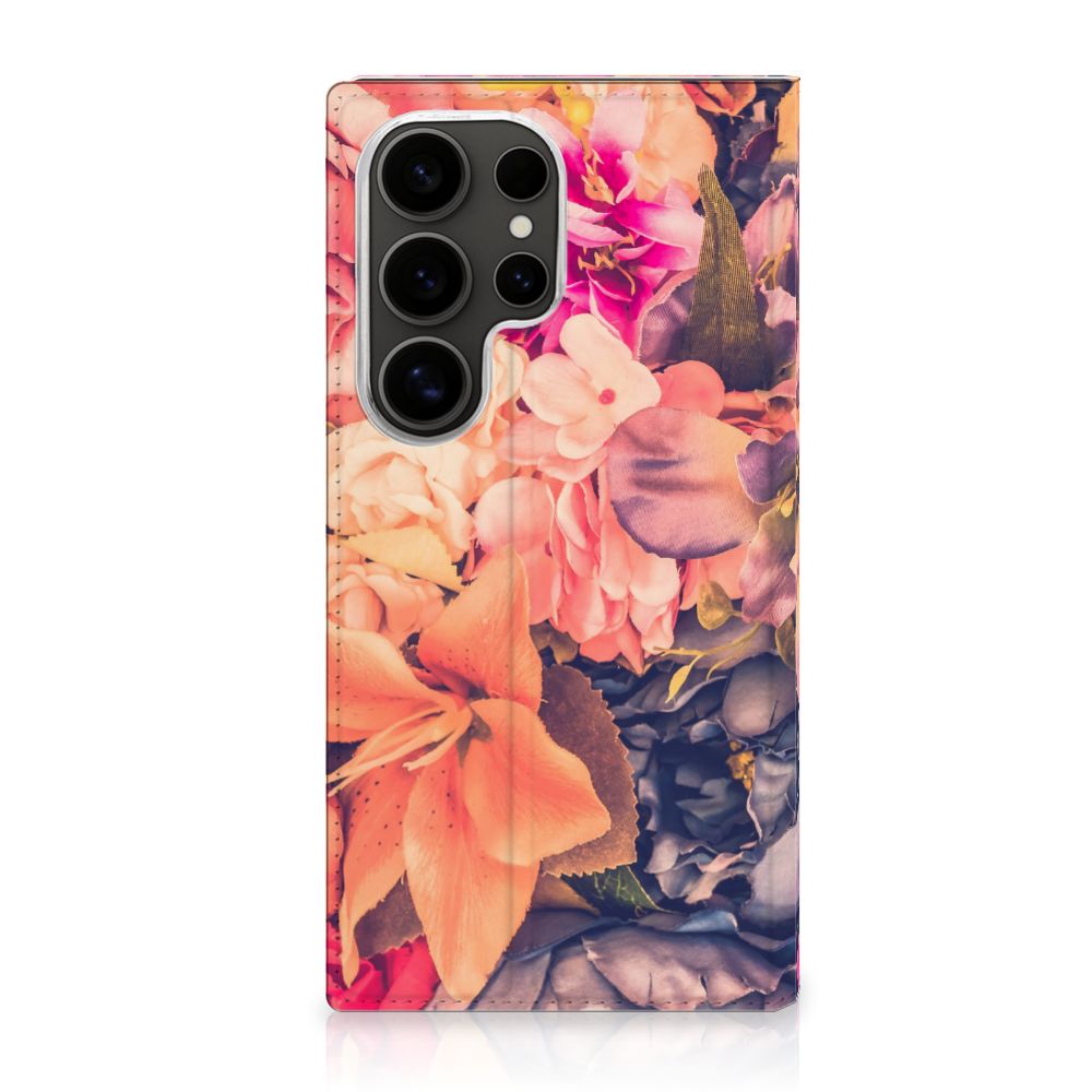 Samsung Galaxy S25 Ultra Smart Cover Bosje Bloemen bloemen design voorkant