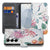 Samsung Galaxy S26 Bookcase Hoesje Met Pasjes Bird Flowers Print vooraanzicht.