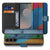 Samsung Galaxy S26 FE bookcase hoesje met Wood Heart houtprint in blauw en roze
