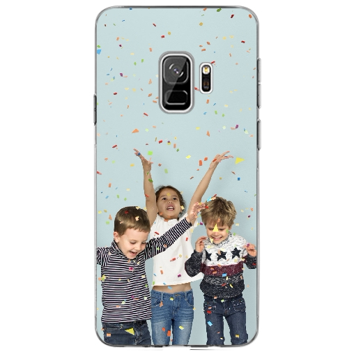 Samsung Galaxy S9 TPU Hoesje Maken Met Foto's met kinderen die confetti gooien