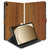 Samsung Galaxy Tab A11 Plus Book Case Hoesje met Standaard Donker Hout design donker hout aanzicht