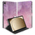 Samsung Galaxy Tab A11 Plus Tablet Hoesje Pink Purple Paint met Standaard hoesje voorkant achterkant