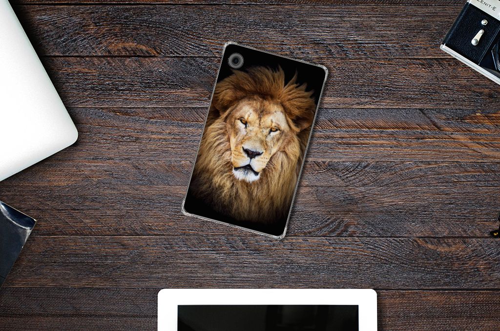 Samsung Galaxy Tab A9 Back Case Leeuw design leeuw aanzicht