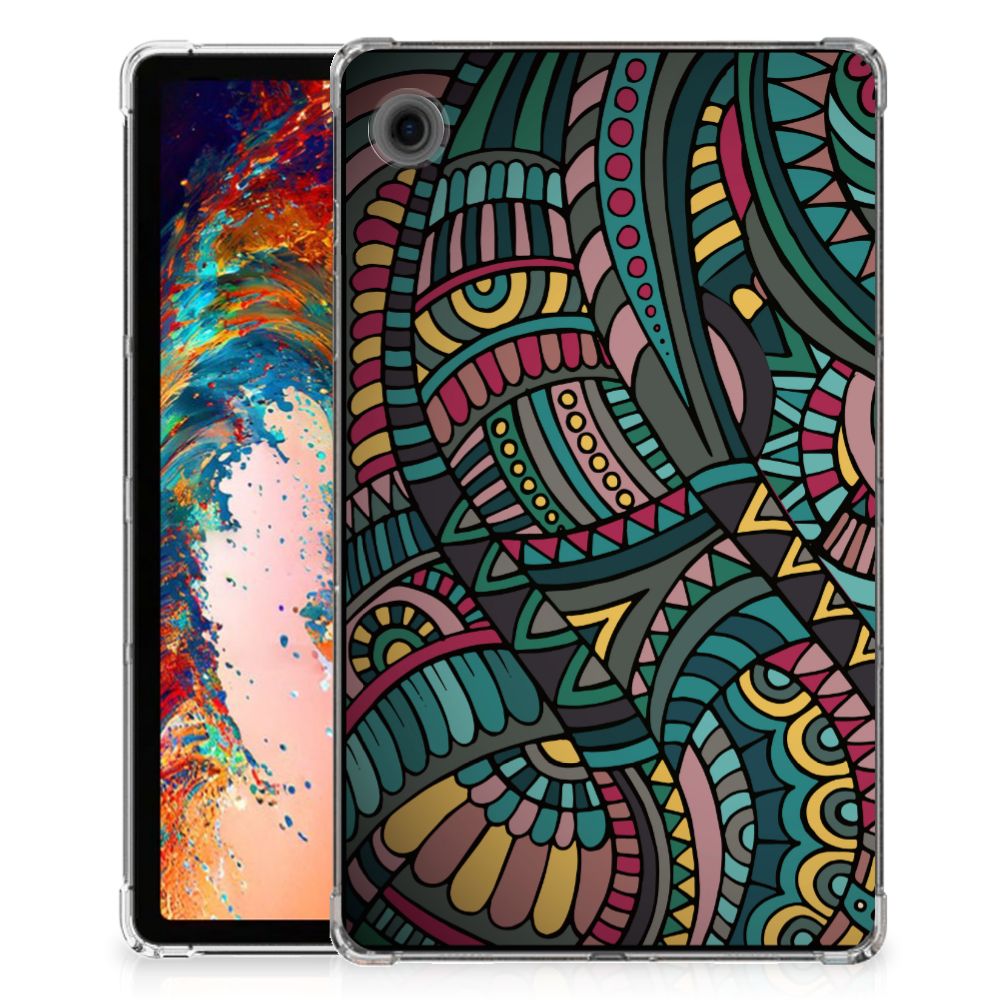 Samsung Galaxy Tab A9 Hippe Hoes Aztec met kleurrijk retro design voor bescherming en gebruiksgemak đ¨