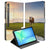 Samsung Galaxy Tab S10 FE Plus Tablet Hoesje Koe met Standaard koe landschap voor en achterzijde