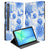 Samsung Galaxy Tab S10 FE | Tab S9 FE Tablet Hoesje Flower Blue met Standaard design blauw bloemen voorkant