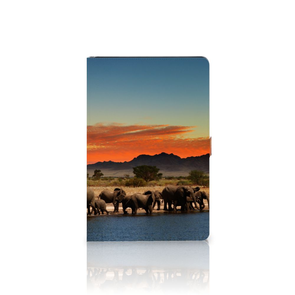 Samsung Galaxy Tab S7 FE | S7+ | S8+ Flip Case Olifanten