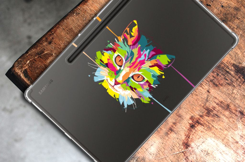 Samsung Galaxy Tab S9 Plus Tablet Back Cover Cat Color