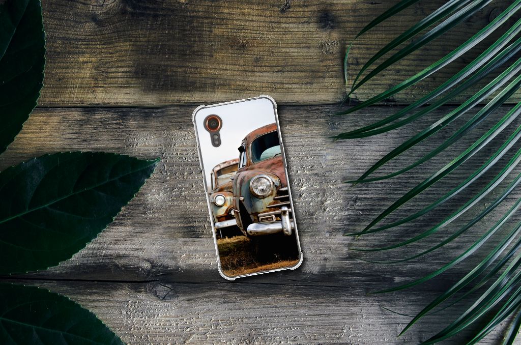 Samsung Galaxy Xcover 7 Anti-shock Hoesje met foto Vintage Auto vintage auto aanzicht