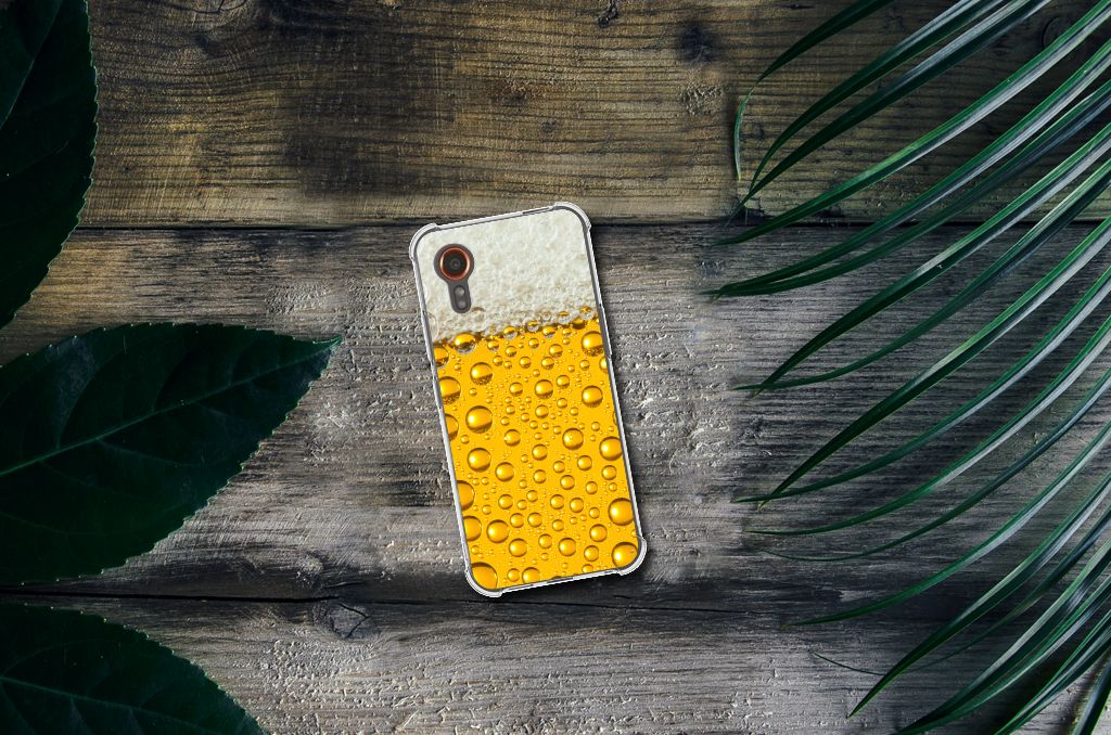 Samsung Galaxy Xcover 7 Beschermhoes Bier design bierglas bovenaanzicht
