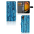 Samsung Galaxy Xcover 7 Book Style Case Wood Blue