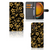 Samsung Galaxy Xcover 7 Hoesje Gouden Bloemen met zwarte achtergrond en gouden bloemen. Perfect cadeau! đŧ