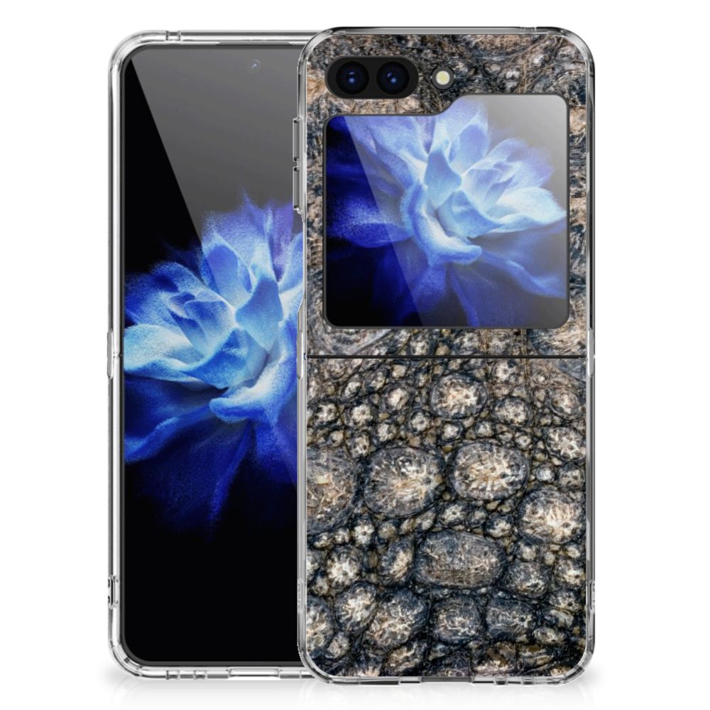 Samsung Galaxy Z Flip 5 TPU Hoesje Krokodillenprint