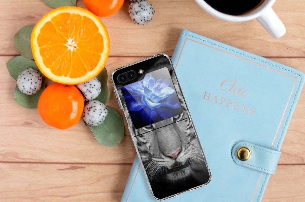 Samsung Galaxy Z Flip 5 TPU Hoesje Tijger