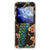 Samsung Galaxy Z Flip 6 TPU Hoesje Pauw met Bloemen designpauwmotief aanzicht