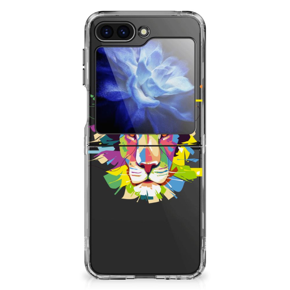 Samsung Galaxy Z Flip 6 Telefoonhoesje met Naam Lion Color telefoonhoesje Lion Color aanzicht