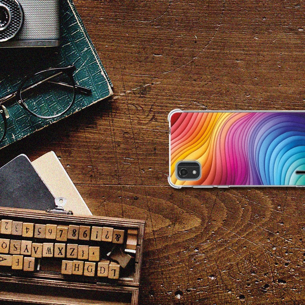 Shockproof Case voor Nokia C2 2nd Edition Regenboog B2C Telecom