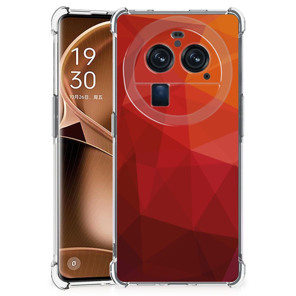 Shockproof Case voor OPPO Find X6 Pro Polygon Red B2C Telecom