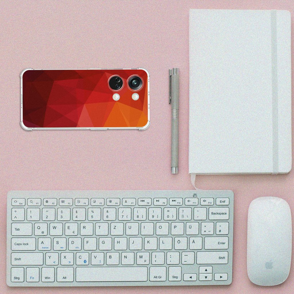 Shockproof Case voor OnePlus Nord 3 Polygon Red B2C Telecom